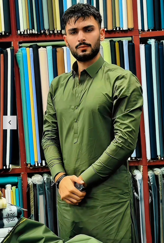 Premium Paper Cotton Army Green
